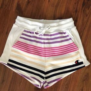 Champion Striped sweat, shorts, size small